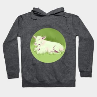 Calf in the meadow Hoodie